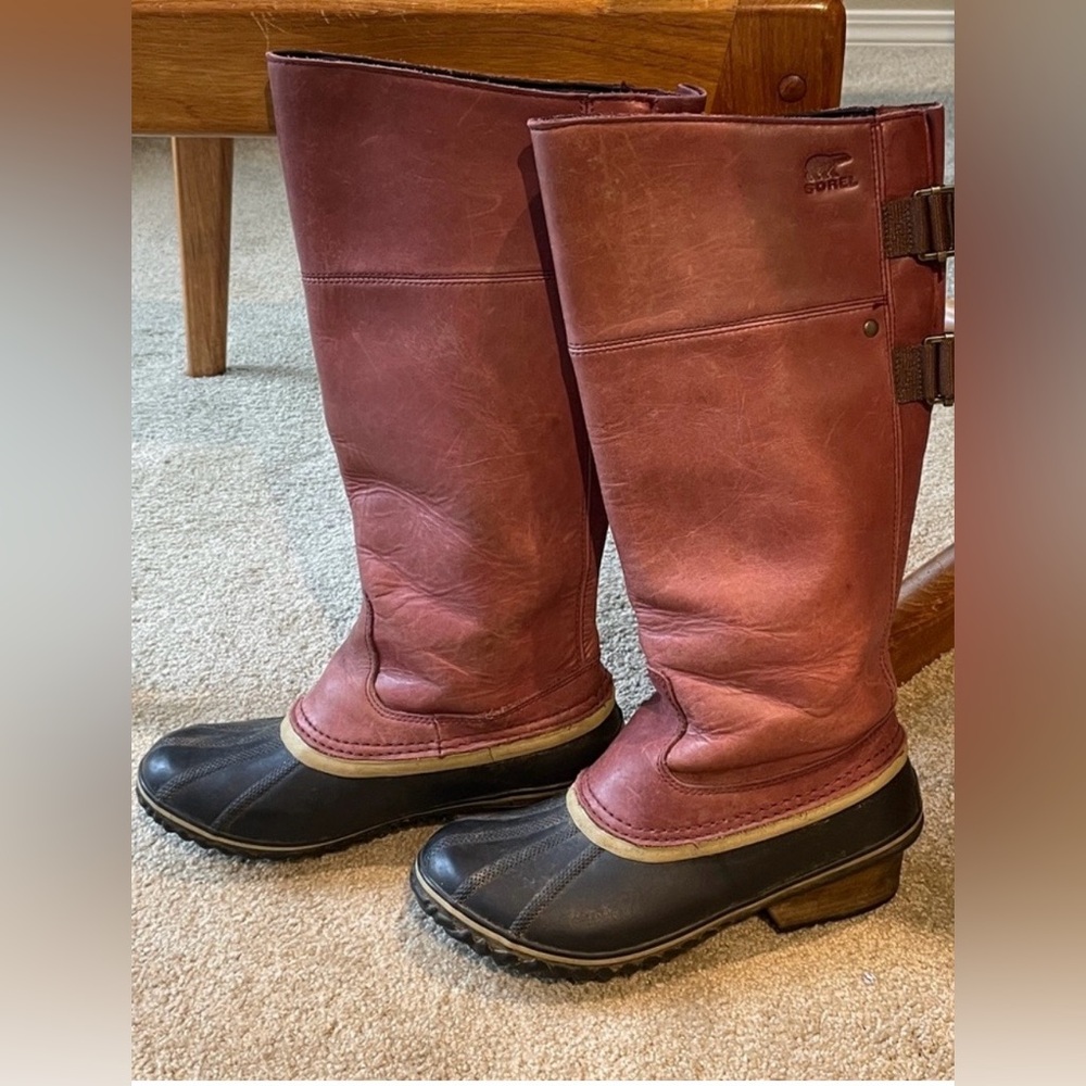 Sorel Slimpack Riding Tall II Boots: “Cinnamon" or "Cinnamon/Mauve": unique